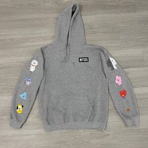 BT21 Gray Hoodie  Size: Small
